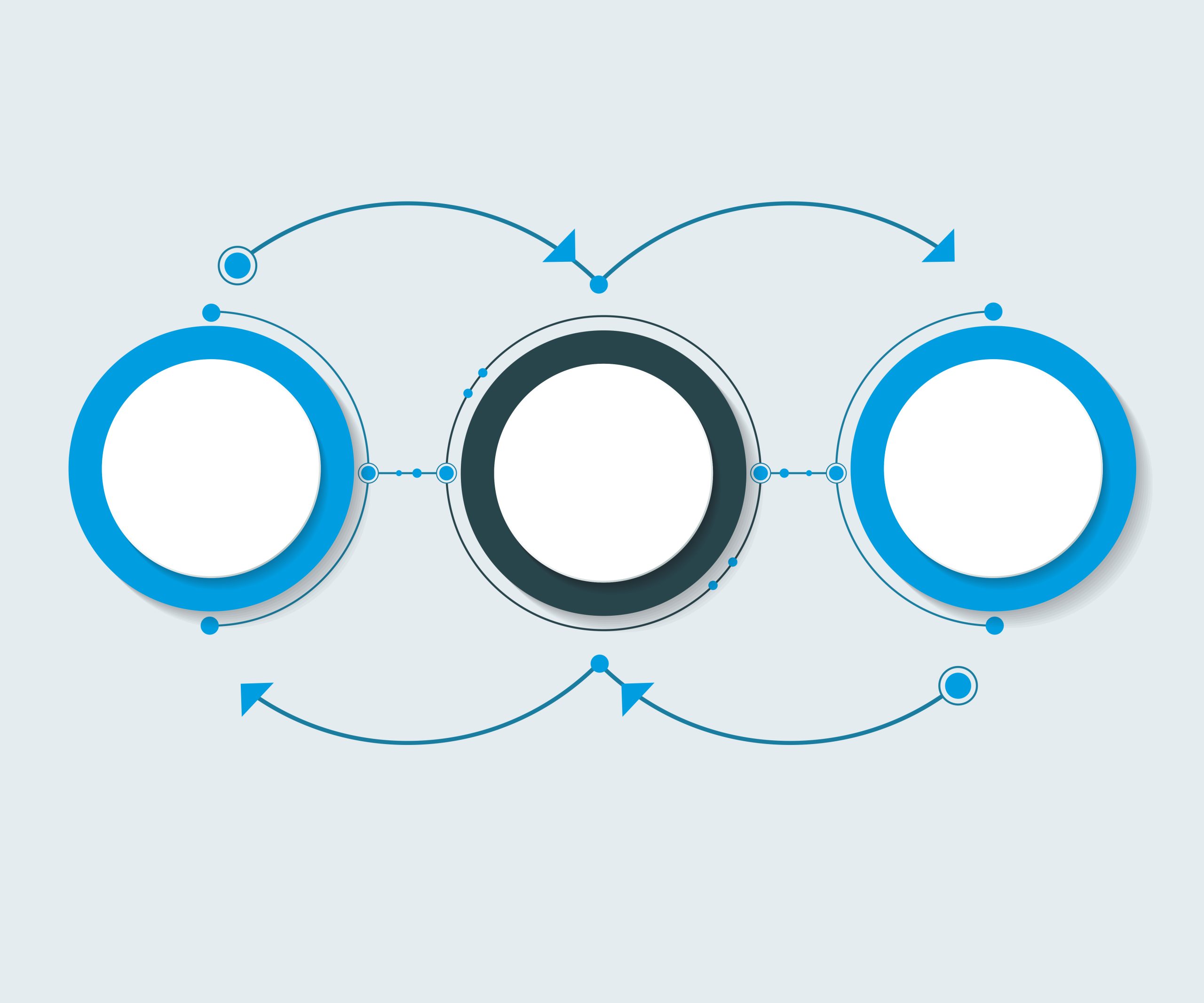 Home vector,abstract,molecules,with,3d,paper,label,,integrated,circles.,blank
